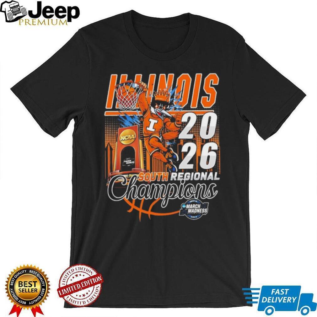 Illinois Fighting Illini 2026 South Regional Champions NCAA T Shirt