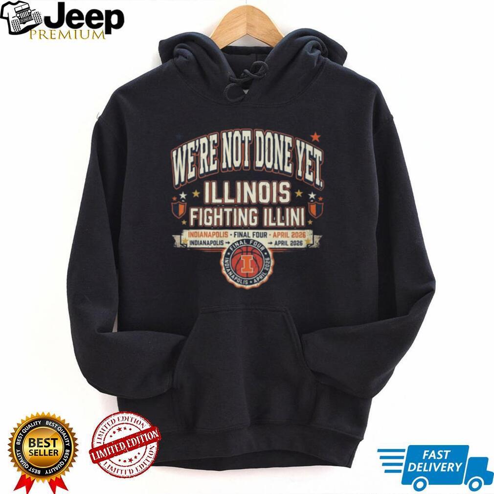 Illinois Fighting Illini Final Four Indianapolis April 2026 Retro T Shirt