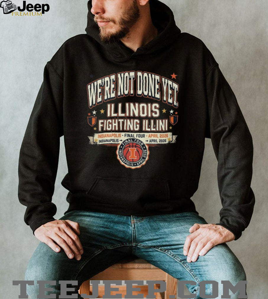 Illinois Fighting Illini Final Four Indianapolis April 2026 Retro T Shirt