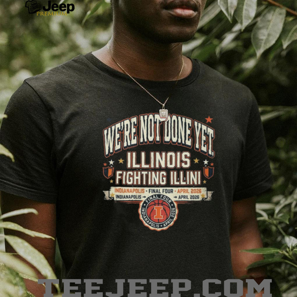 Illinois Fighting Illini Final Four Indianapolis April 2026 Retro T Shirt