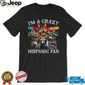 “I’m A Crazy Hispanic Fan” San Antonio Spurs Mascot Coyote Gold Chain T Shirt