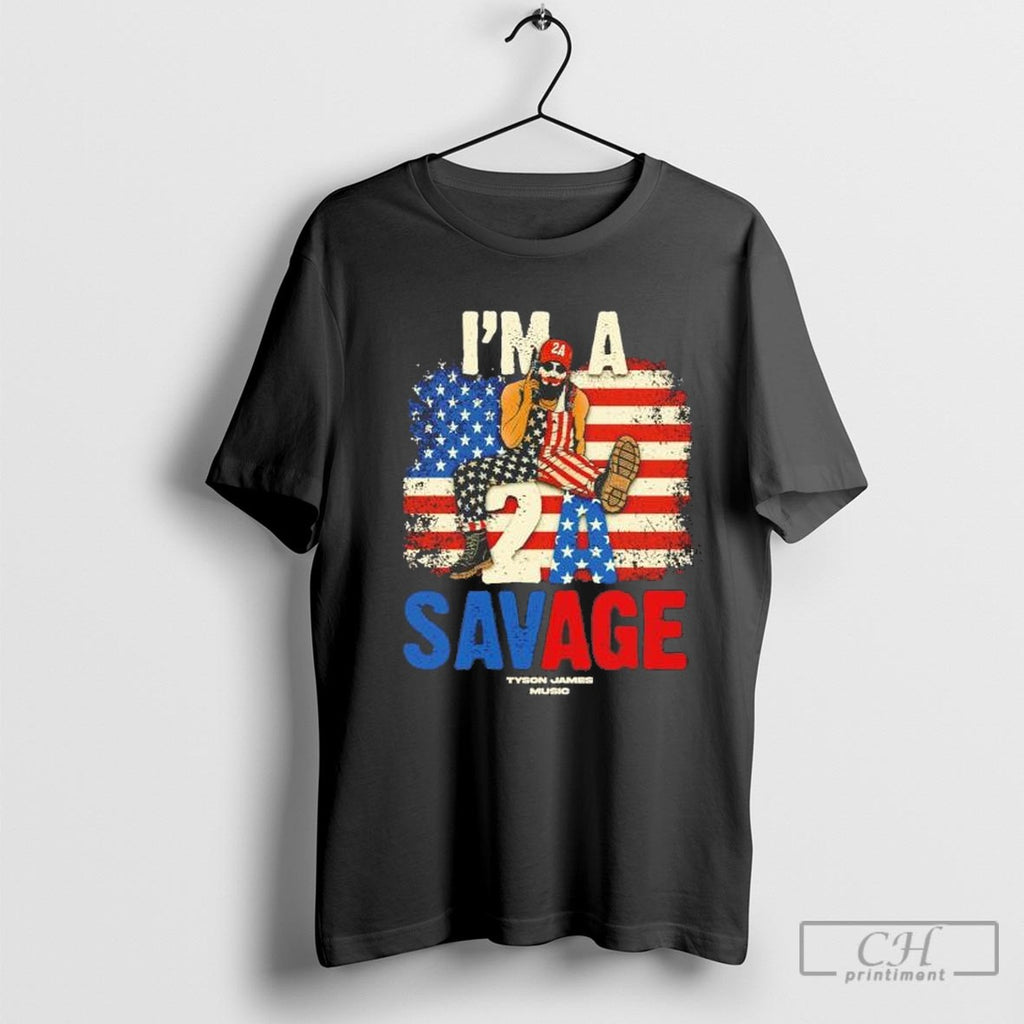 Im A 2a Savage Usa Flag Shirt Sweater
