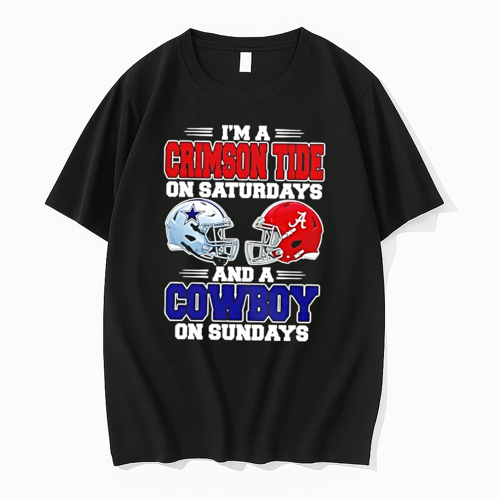 Im A Crimson Tide On Saturdays And A Cowboy On Sundays Tshirts Sweater