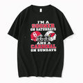 Im A Sooner On Saturdays And A Cardinal On Sundays Football Helmets Tshirts Sweater