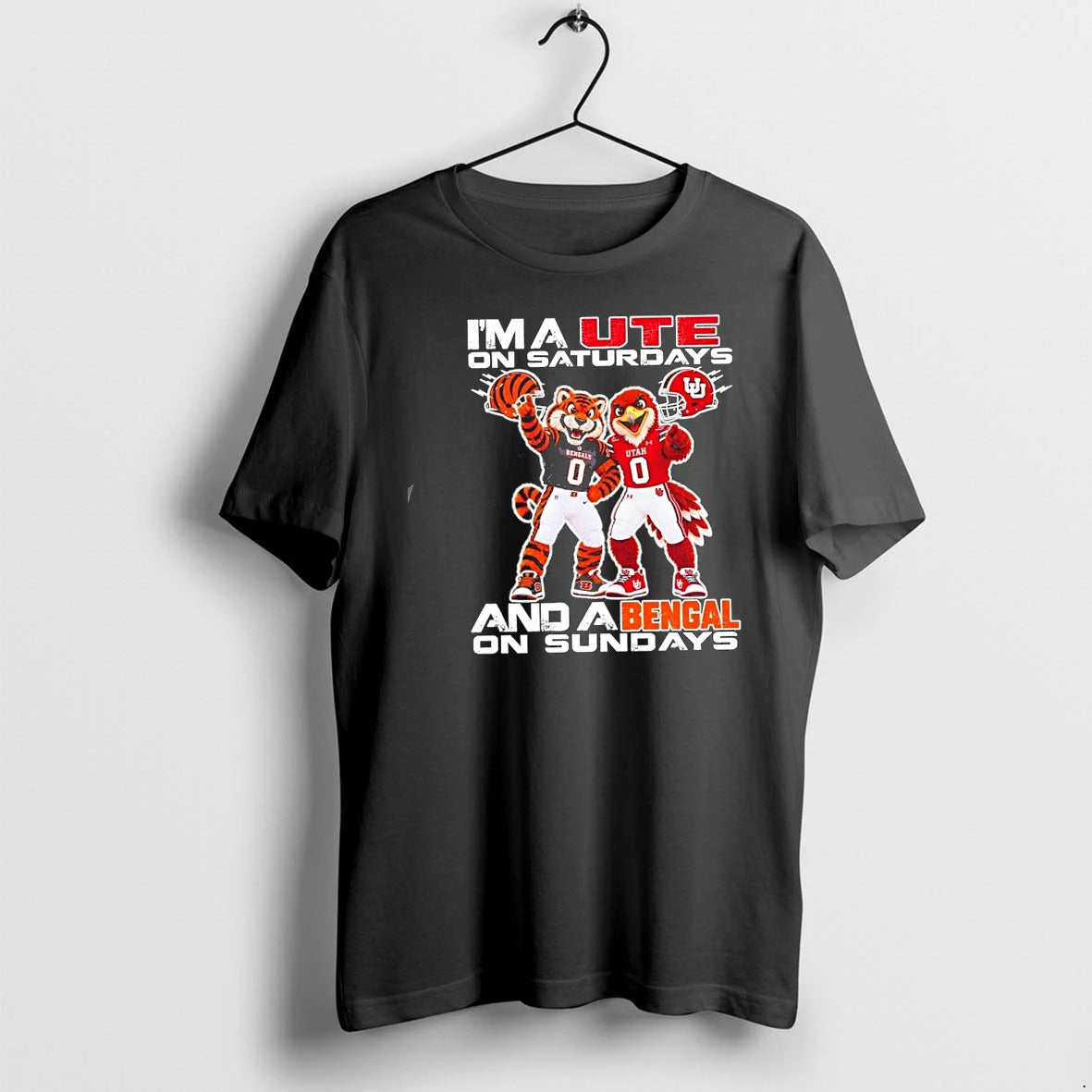 Im A Ute On Saturdays And A Bengal On Sundays Football Mascots Tshirts Sweater