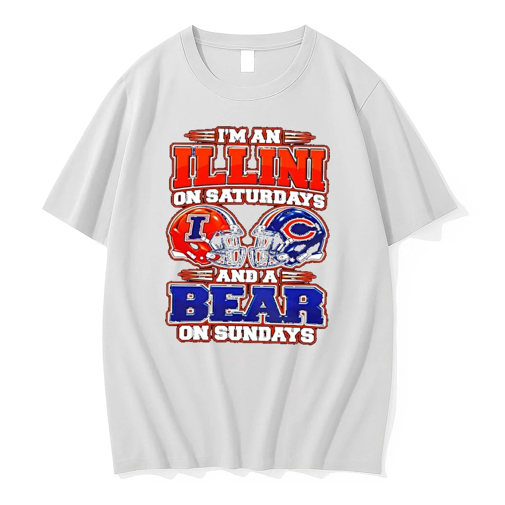 Im An Illini On Saturdays And A Bear On Sundays Tshirts Sweater