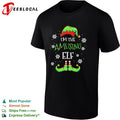 I’m the amusing elf hat and shoes snowflakes shirt