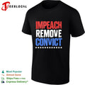 Impeach remove convict stars shirt