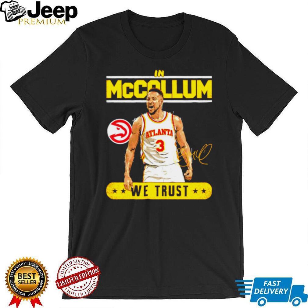 In McCallum We Trust Atlanta Basketball Player Signature Graphic T shirt
