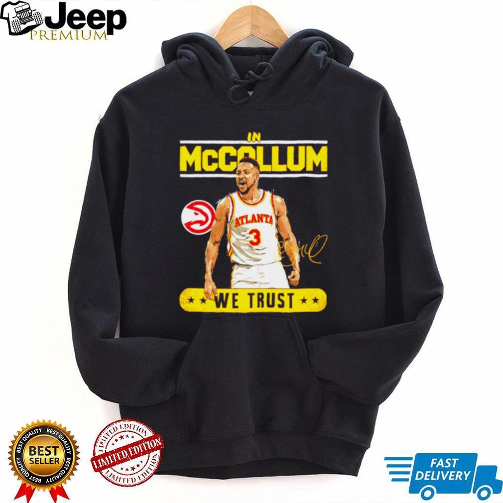 In McCallum We Trust Atlanta Basketball Player Signature Graphic T shirt