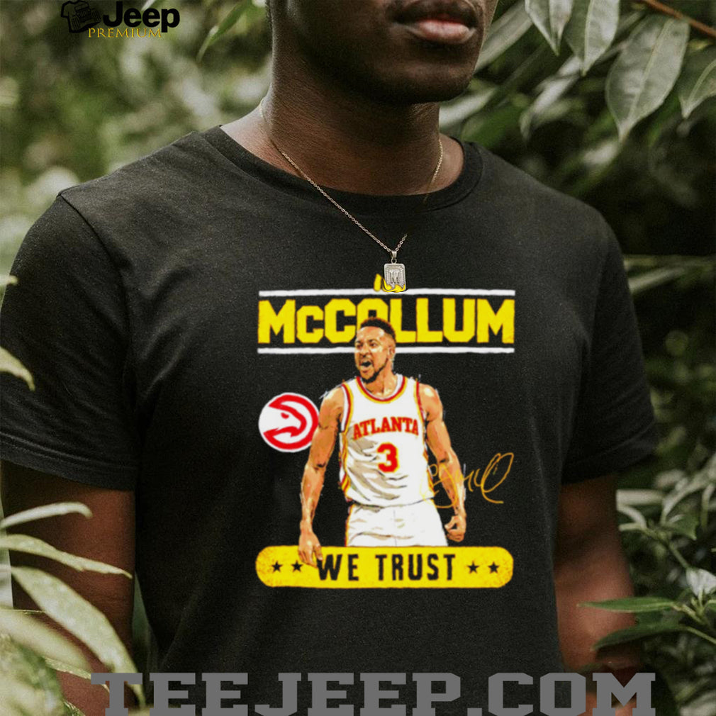 In McCallum We Trust Atlanta Basketball Player Signature Graphic T shirt