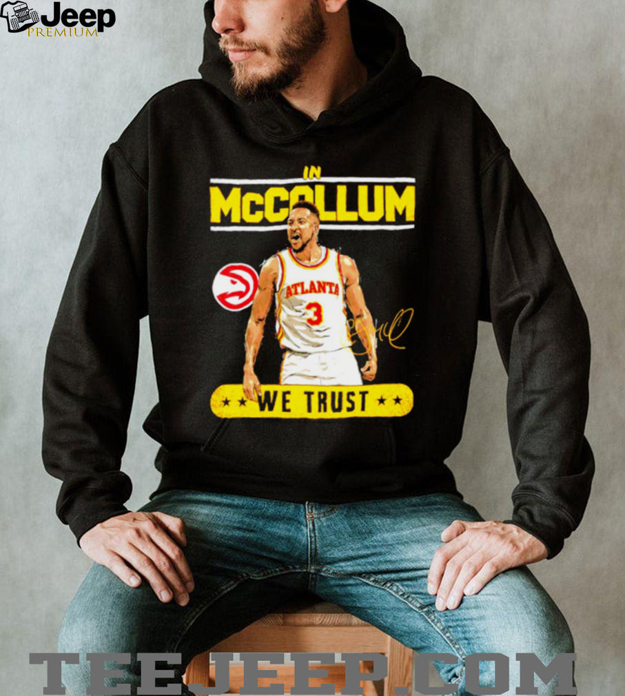 In McCallum We Trust Atlanta Basketball Player Signature Graphic T shirt