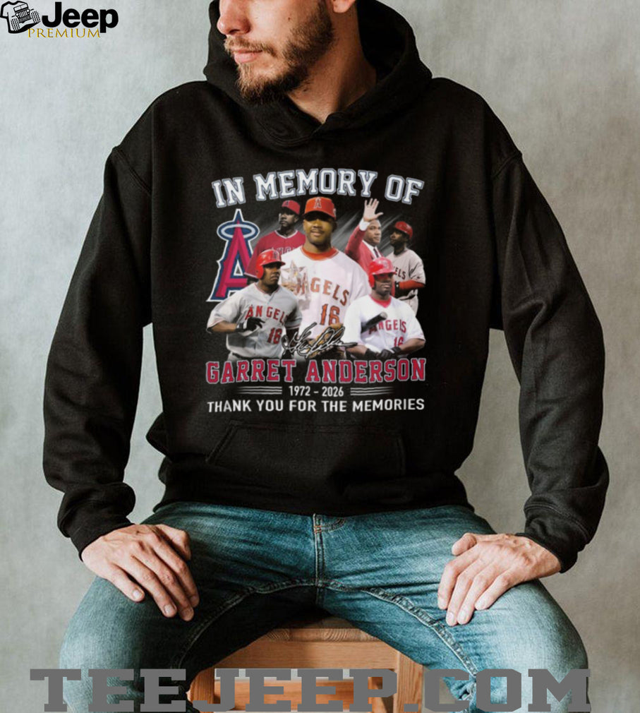 In Memory of Garret Anderson 1972 2026 Los Angeles Angels Tribute T Shirt