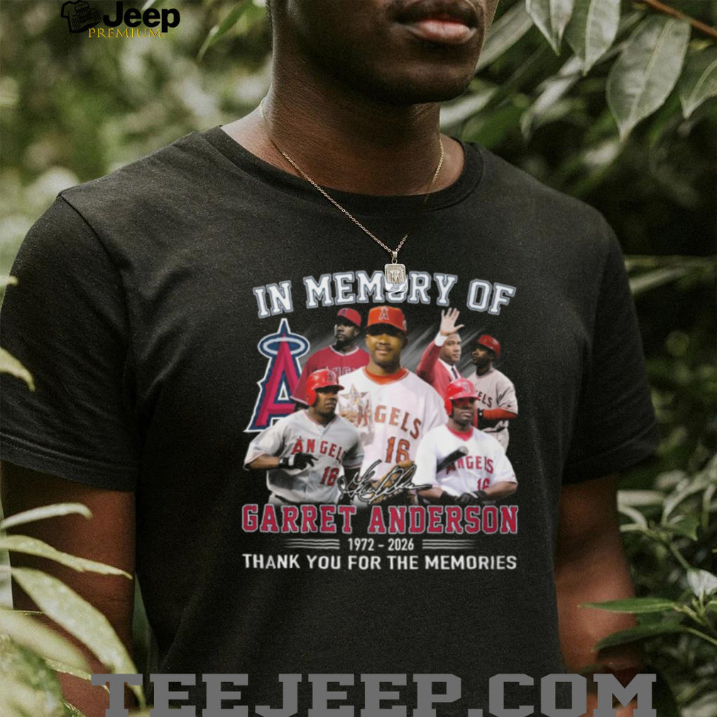 In Memory of Garret Anderson 1972 2026 Los Angeles Angels Tribute T Shirt