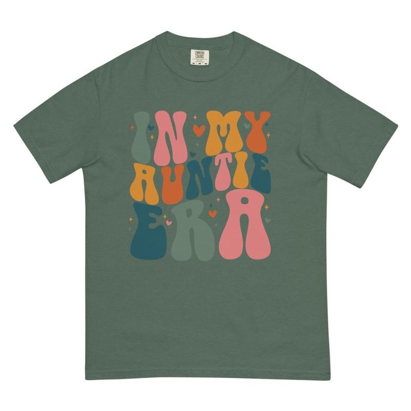 In My Auntie Era Shirt, Auntie Shirt, Aunt Shirt, Gift for Aunts, Favorite Aunt Shirt, Aunt Gift from Niece, Cool Aunt Shirt Casual Comfort Cotton Crewneck Fashion Fitstyle{n002}2