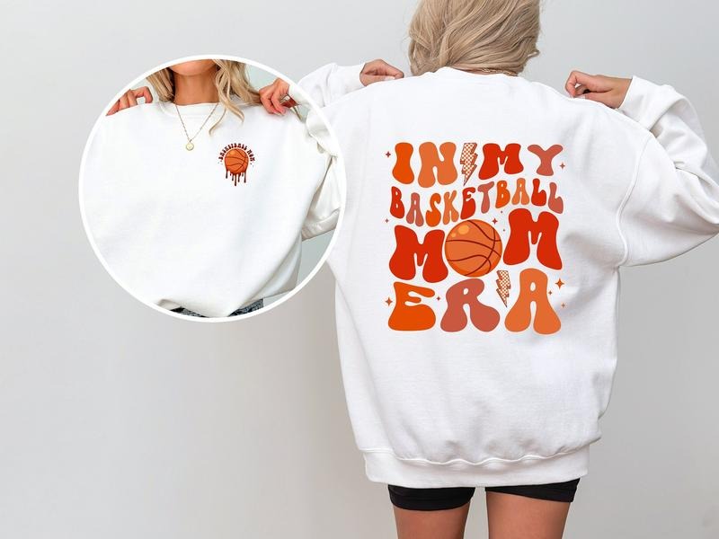 In My Basketball Mama Era Sweatshirt, Basketball Mom Shirt, Basketball Lover Sweatshirt, Game Day Mom Crewneck, Basketball Sweatshirt, Basketball Mama Shirt