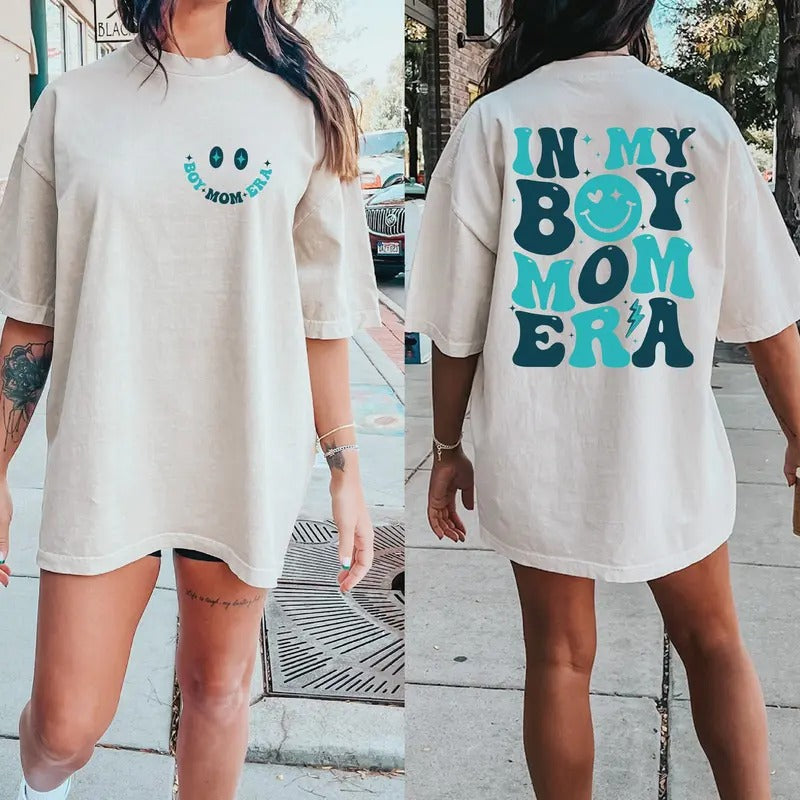 In My Boy Mom Era Shirt Boy Of Mom Cool Moms Club Shirt Gift For Mom Funny Mom Shirt Mom Birthday Gift Cute Mom Gift Cotton Polyester