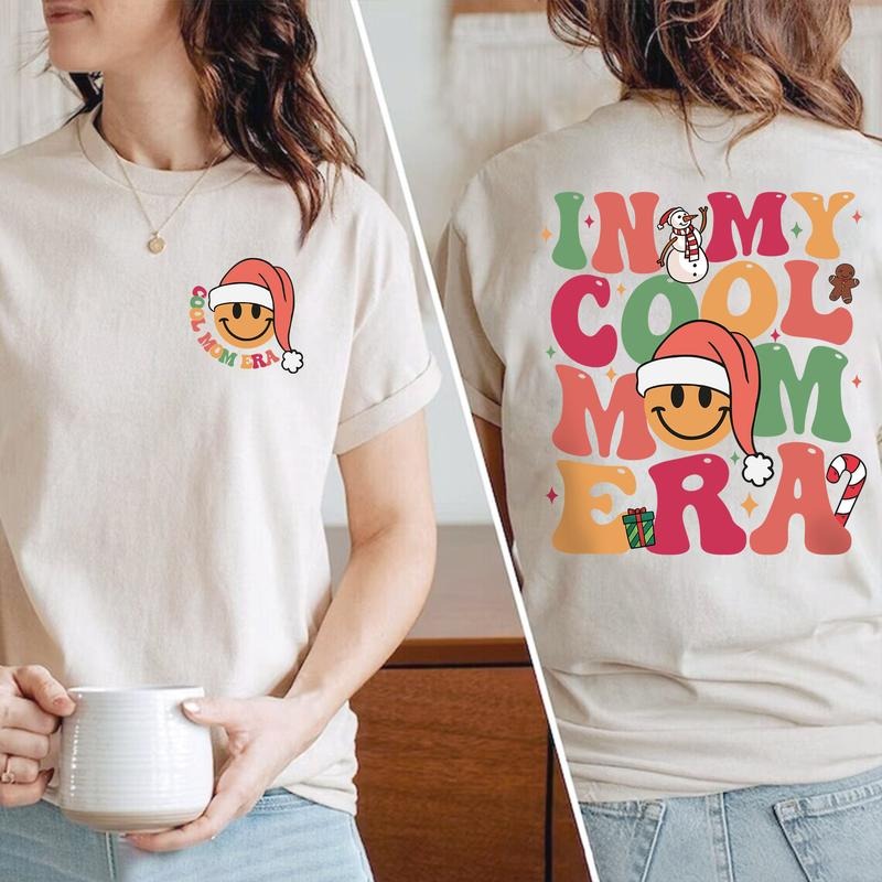 In My Cool Mom Era, Retro Concert, Christmas Gifts For Mom, Christmas Tee Cotton Fabric Hoodie, Sweatshirt | WearSparks.com
