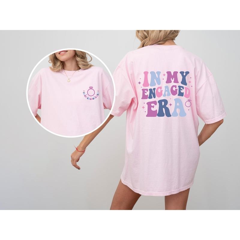 In My Engaged Era, Wedding, Married, Bridal Shower, Wife, Tshirt, Women's Comfort Color Tee, Tshirt Hoodie, Sweatshirt