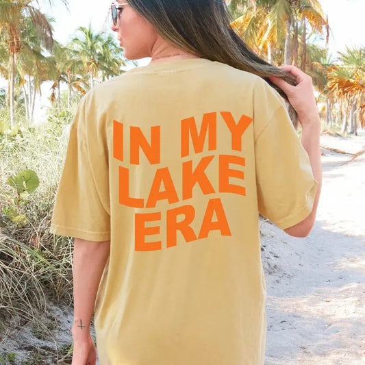 In My Lake Era Shirt, Lake Shirt, Oversized Comfort Colors t-shirt, Summer Shirt, Lake T-shirt, Unisex Cotton Casual summer Shirt Fabric Top Womenswear Underwear