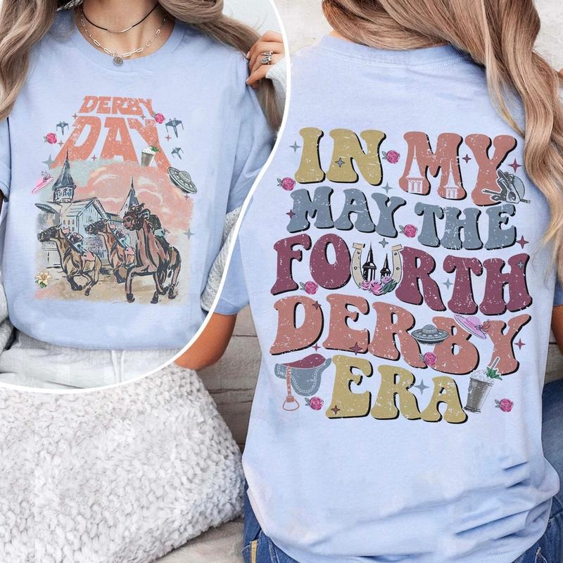 In My May The Fourth Derby Comfort Color Shirt, Kentucky Derby Horse Racing Tee, May The 4th Derby Sweater, Derby Day 2024 T-shirts, Racing KY Derby 150th
