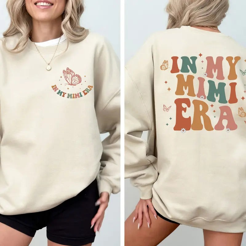 In My Mimi Era Shirt Christmas Gift For Mimi Family Shirt Shirt For Mimi Gift For New Grandma Mother's Day Gift Cute Gift TK43GN