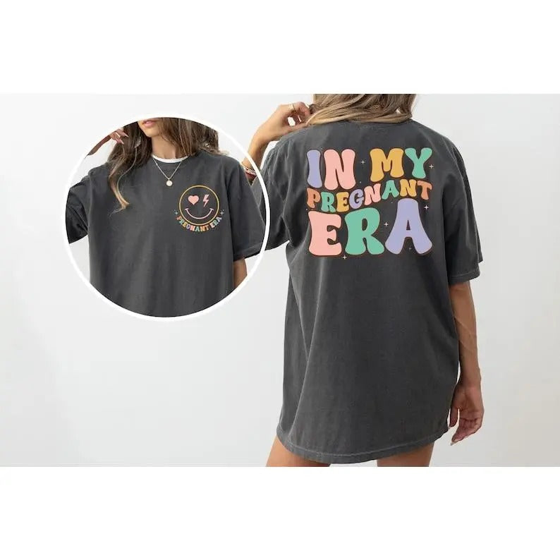 In My Pregnant Era Shirt, Pregnancy Reveal Shirt, Pregnancy Announcement Shirt, Mothers Day Shirt, New Mom Mothers Day Gift, Cool Moms Shirt