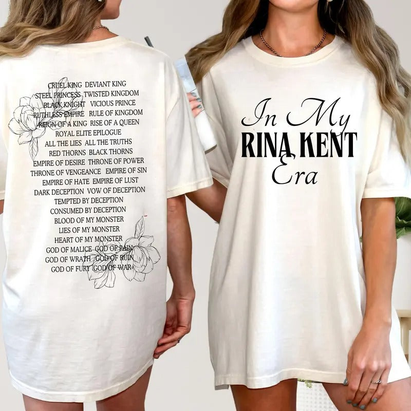 In My Rina Kent Era T-Shirt, The Heathens Sweatshirt, Legacy of Gods Hoodie, Dark Romance Merch, Booktok Sweater