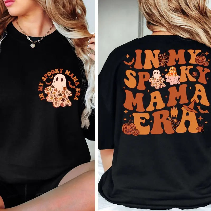 In My Spooky Mama Era Shirt Mom Shirt Halloween Shirt Gift For Mom Grandma Shirt Ghost Shirt Mom Gift Grandma Gift