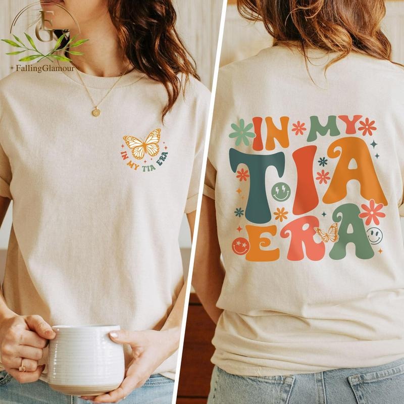 In My Tia Era Shirt, Auntie Shirt, Aunt Shirt, Tia Shirt, New Tia Gift, Tia To Be Shirt, Sister Gift, Ba by Announcement Sweatshirt, Hoodie, Comfort Colors