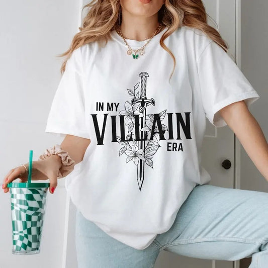 In My Villain Era Bookish Tshirt, Villain Shirt, Morally Grey, Bookish Merch, Bookstagram, Booktok, TBR Tshirt, To Be Read, Romantasy, Smut