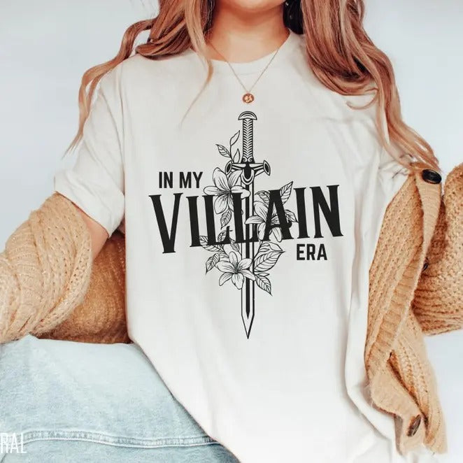 In my Villain Era Shirt, Villain T-Shirt, Villain T-Shirt, Villain Lover Shirt, Villain Era Shirt, Dark Romance Reader Tee, Spicy Book Lover