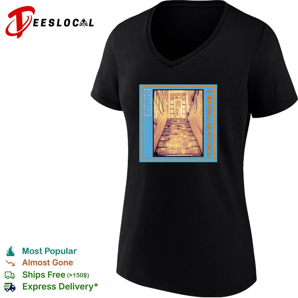 In the door up the stairs staircase shirt