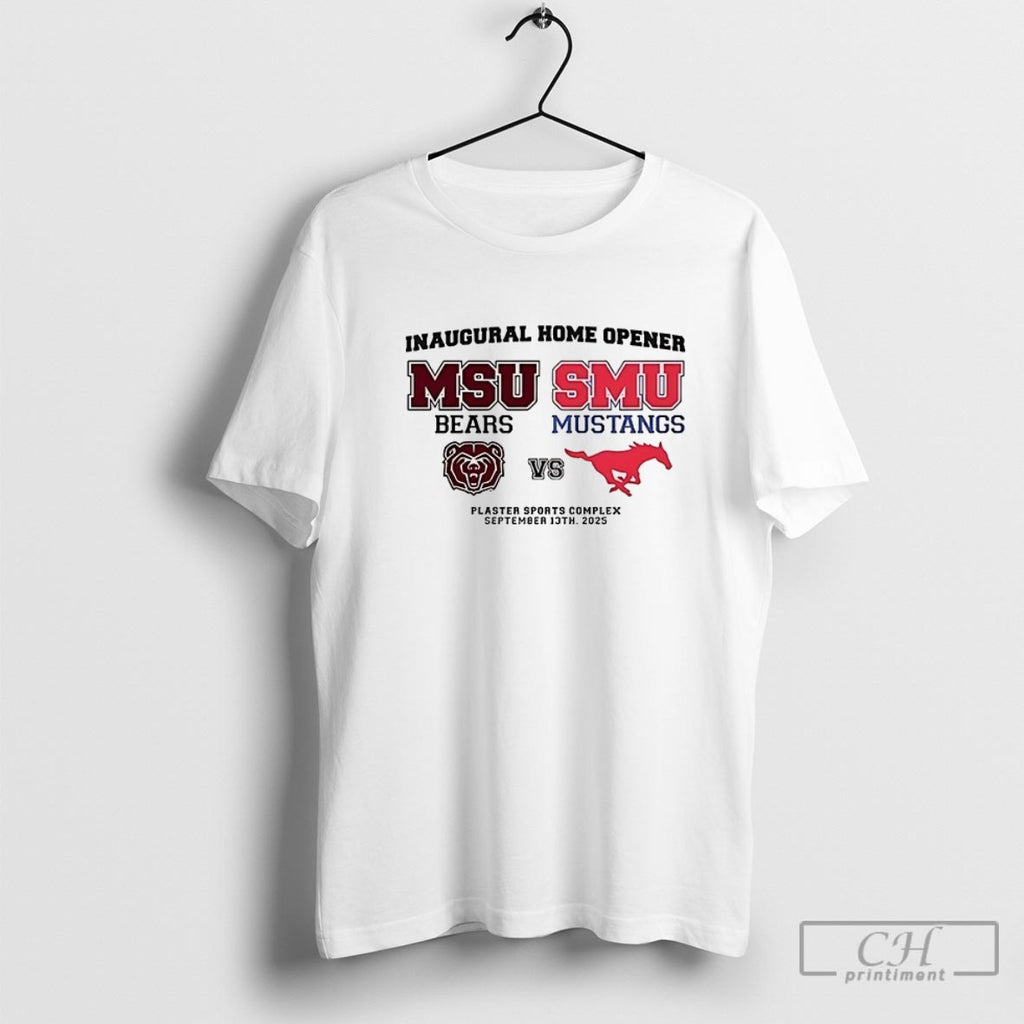 Inaugural Home Opener Msu Bears Vs Smu Mustangs 2025 Shirt Sweater