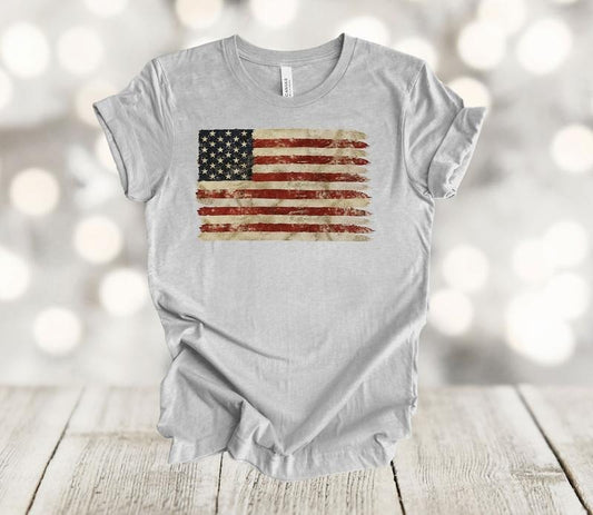 Independence Day Shirt, American Flag Shirt, US Flag, Vintage Flag