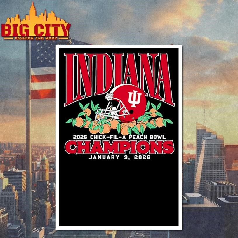 Indiana 2026 Chick-Fil-A Peach Bowl Champions Shirt