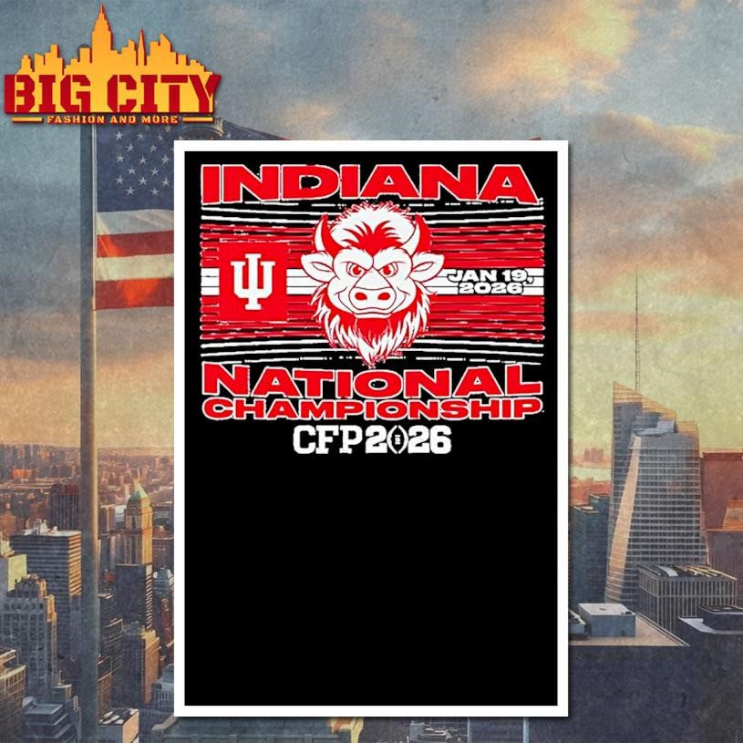 Indiana Football 2026 Cfp National Championship Game Bison Shirt