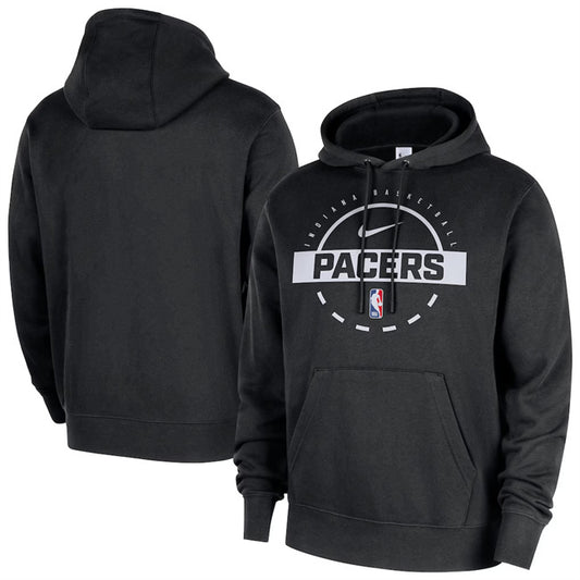 Indiana Pacers Black 2025 26 Practice Club Pullover Hoodie