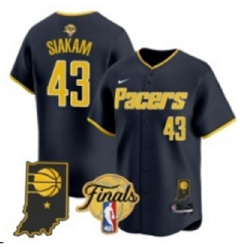 Indiana Pacers #43 Pascal Siakam nba Collaboration Style 9
