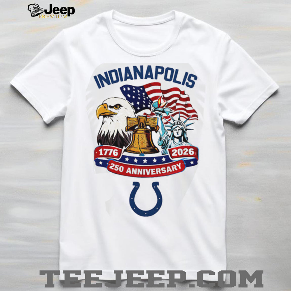 Indianapolis Colts 250th Anniversary 1776 2026 American Flag Custom Jersey T Shirt