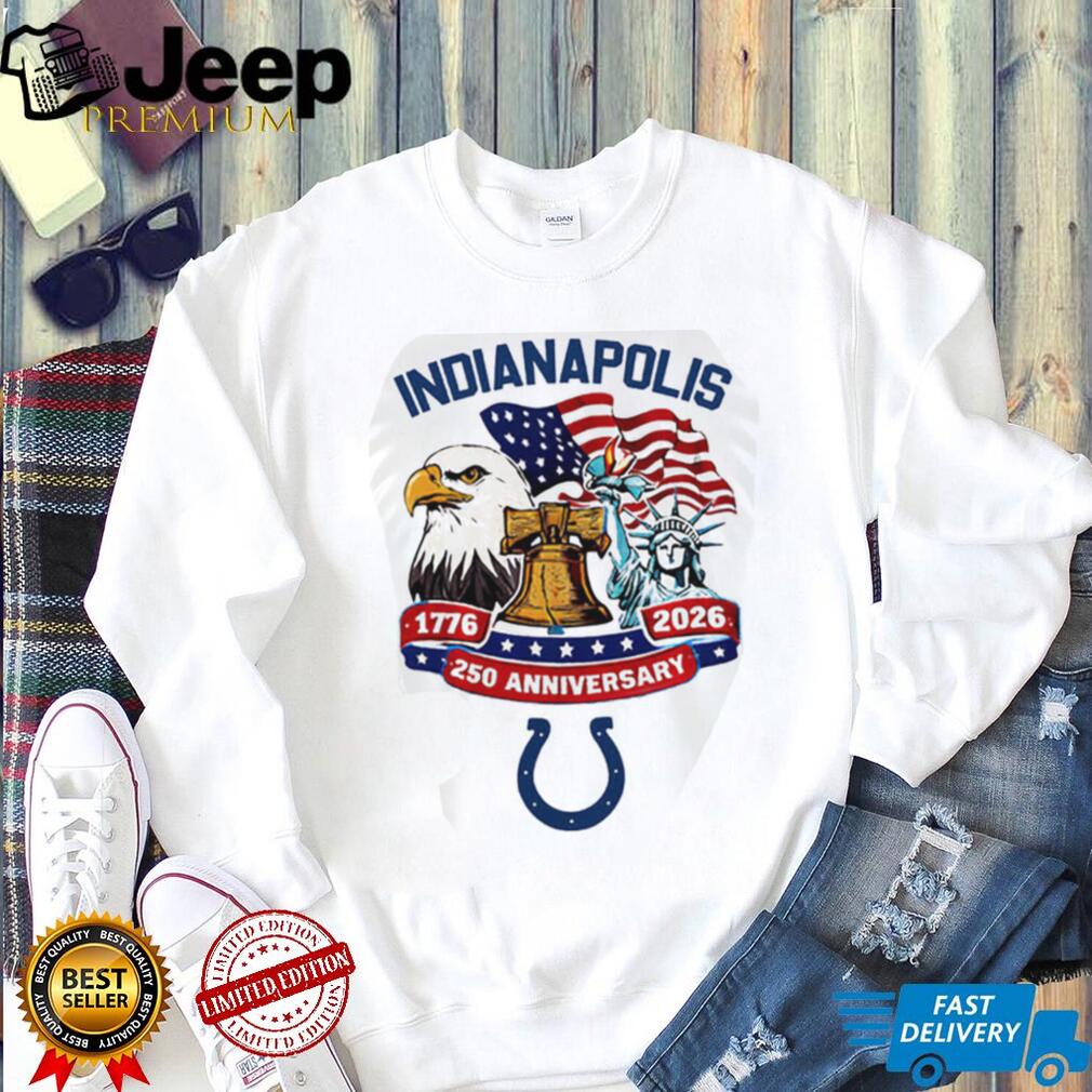 Indianapolis Colts 250th Anniversary 1776 2026 American Flag Custom Jersey T Shirt