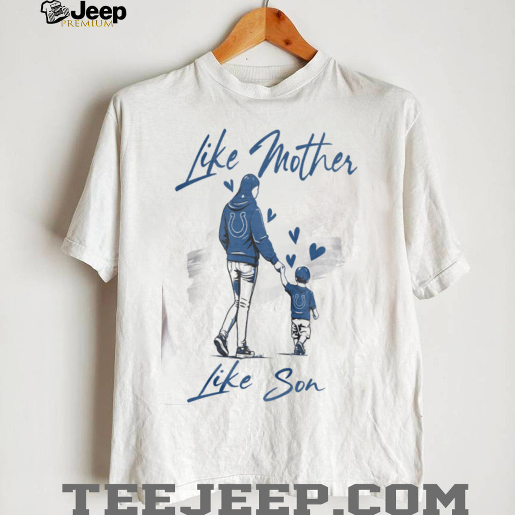 Indianapolis Colts Mom Life T Shirt Blue & White Mother Son Matching T Shirt