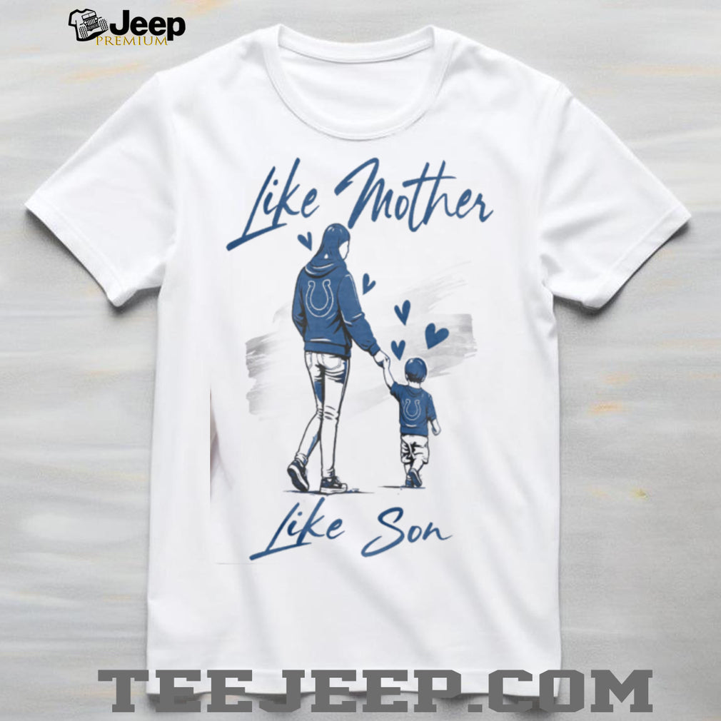 Indianapolis Colts Mom Life T Shirt Blue & White Mother Son Matching T Shirt