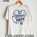 Indianapolis Colts Nurse By Heart Soul Stethoscope & Horseshoe T Shirt