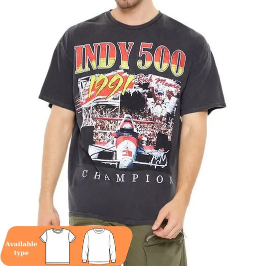 Indy 500 Rick Mears Graphic Tee, Racing Legend Shirt, Indy 500 shirt, Unisex Rick Mears T-Shirt, Motorsport Graphic Tee, Racing shirt