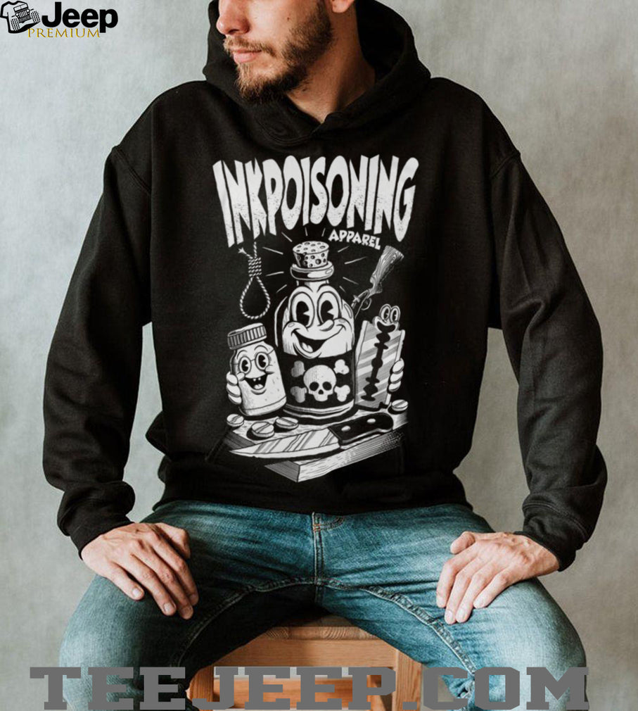 Inkpoisoning Apparel Vintage Cartoon Poison Bottle Graphic Streetwear T Shirt