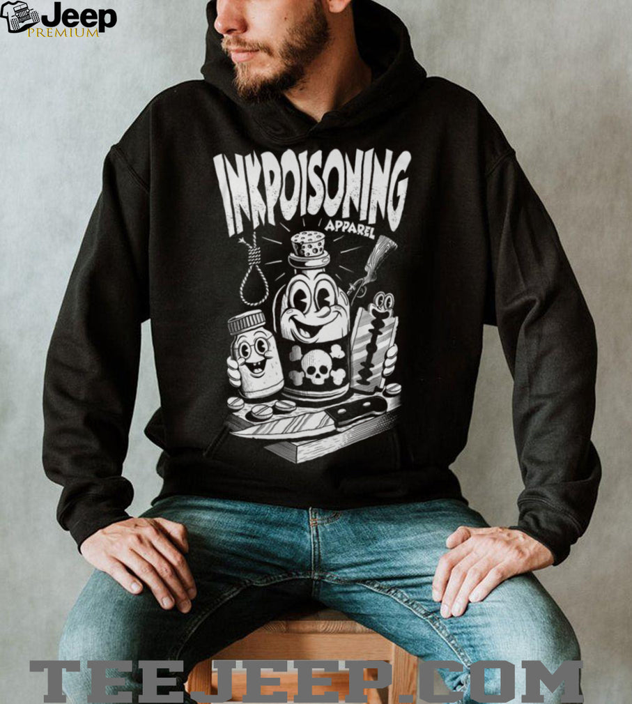 Inkpoisoning Apparel Vintage Cartoon Poison Bottle Graphic T Shirt