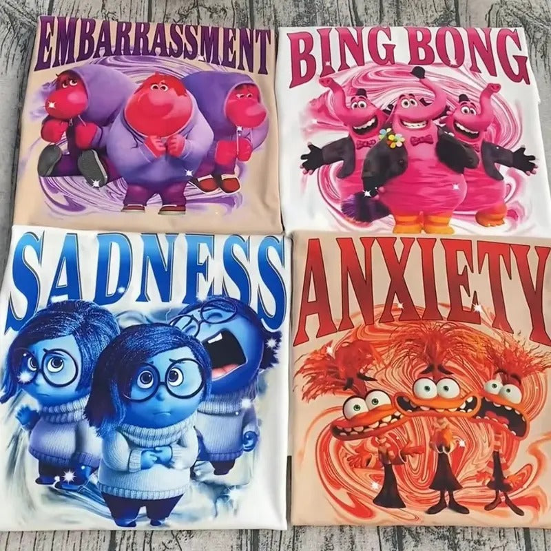 Inside Out Characters Shirts, Inside Out Sweatshirt, Group Matching, Inside Out Family Party, Halloween Matching Costume, It's Okay To Feel All The Feels Shirt, Inside out t shirt, Emotional support shirtstyle{n002}4