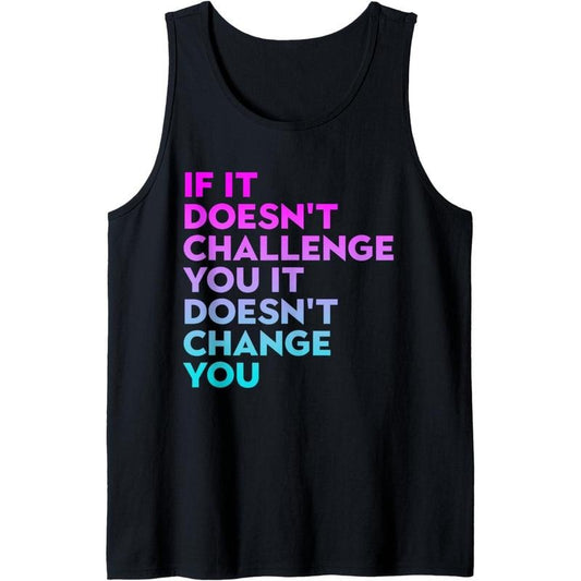 Inspirational Workout Motivational Gym Workout Quote Sayings Tank Top Made in USA