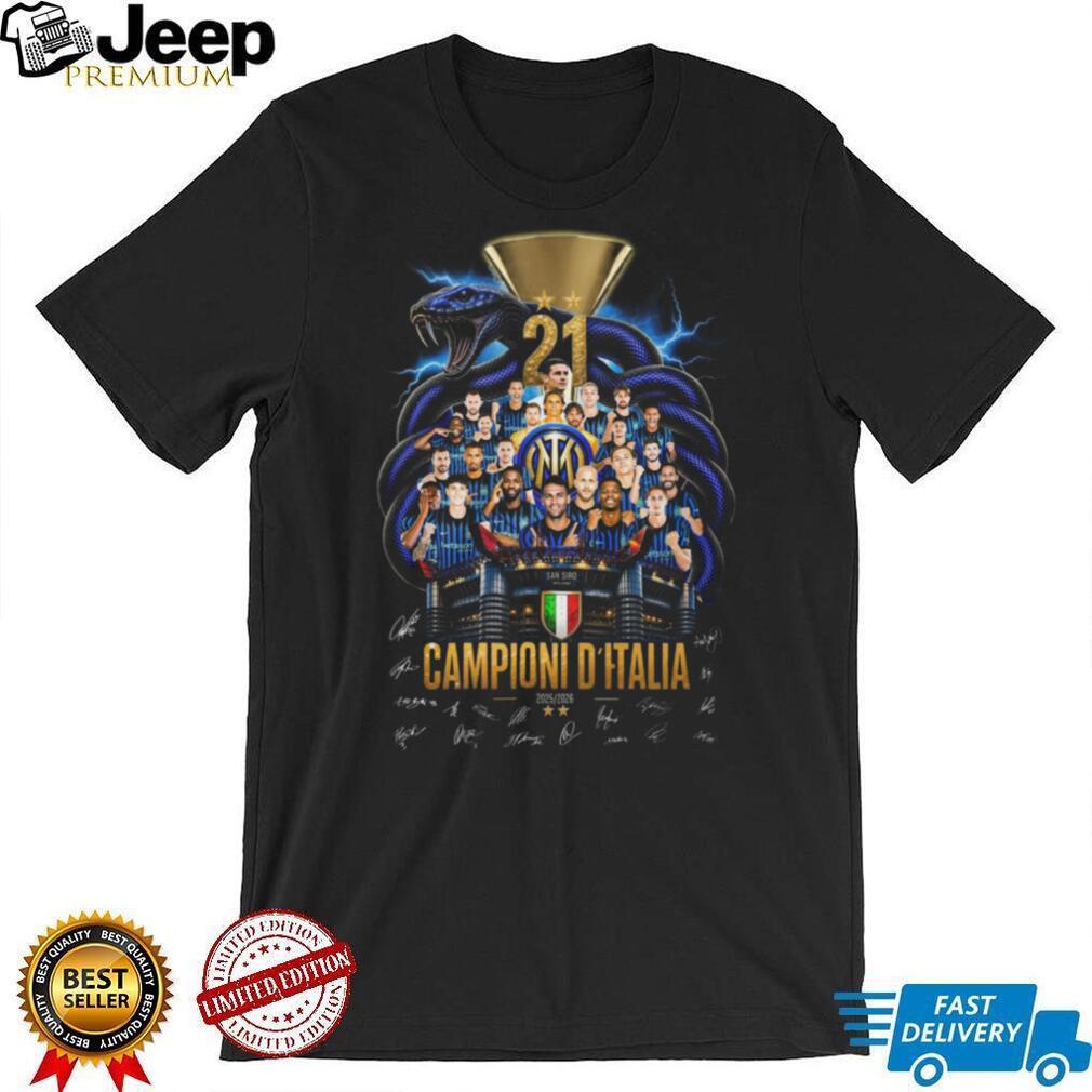 Inter Milan Campioni D’Italia 21 Scudetto 2025 2026 Championship T Shirt